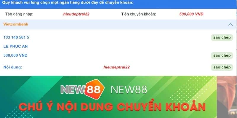 Nạp Tiền New88: Hướng Dẫn Cách Nạp Tiền Chính Xác 19 Nạp tiền NEW88