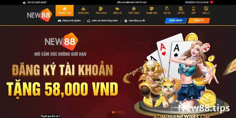 Top 5 Sàn Baccarat Uy Tín Và Chất Lượng Bậc Nhất Hiện Nay 5 New88 - Sàn Baccarat uy tín nhất tại Châu Á