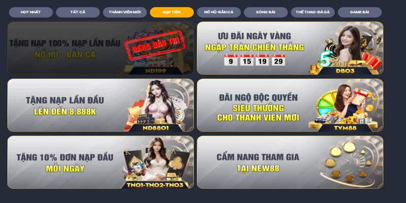 Ưu Đãi Ngày Vàng - Cơ Hội Cho Thành Viên Rinh Thưởng 7 Nhấn chọn vào ô khuyến mãi và chọn ưu đãi ngày vàng